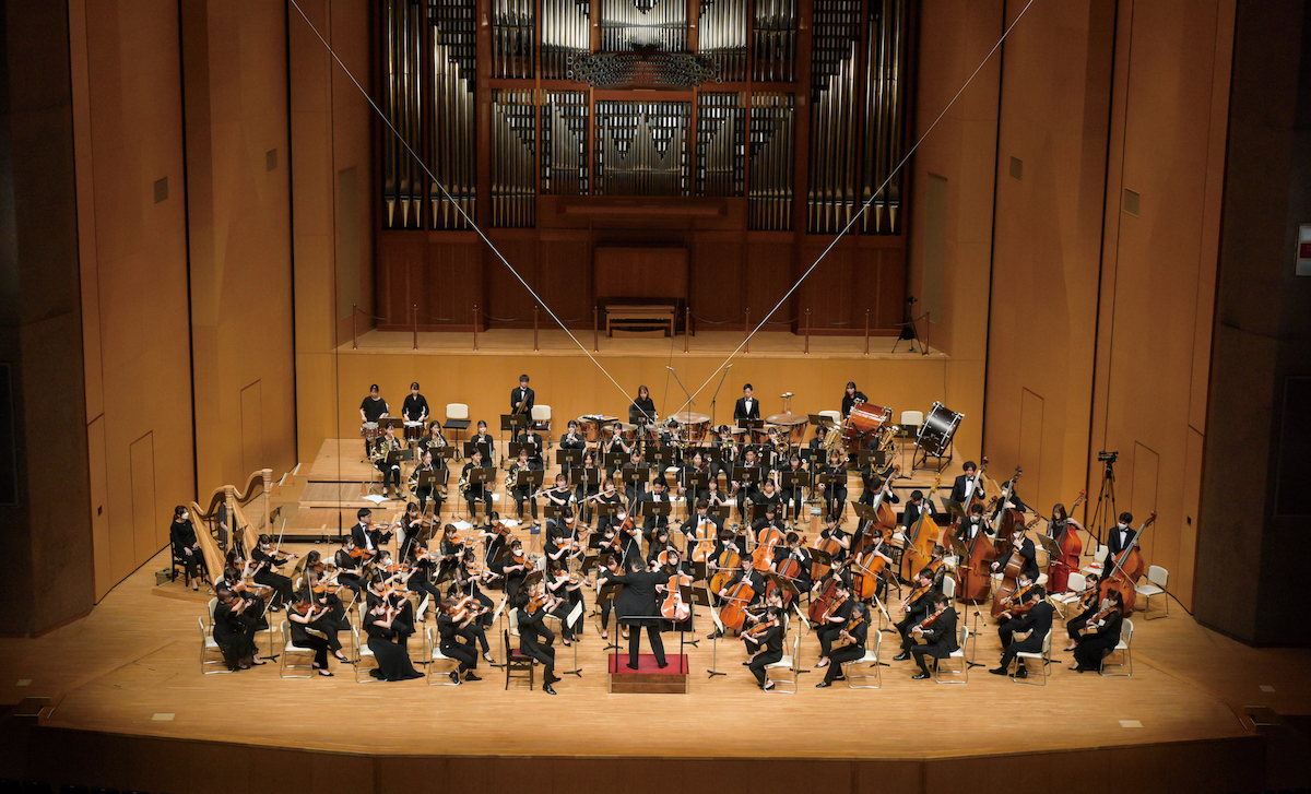 A scene from the orchestra's regular concert